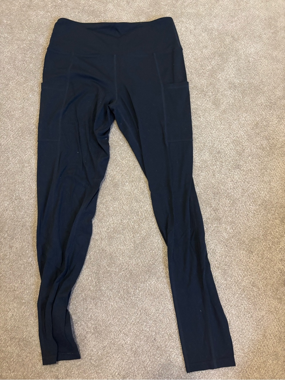 Tuff Athletics Black Leggings with Logo Waistband